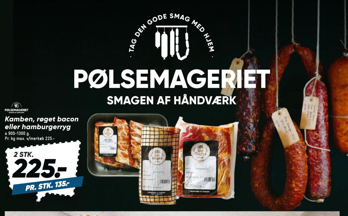 Kamben, røget bacon eller hamburgerryg a 900-1300 g – Bilka