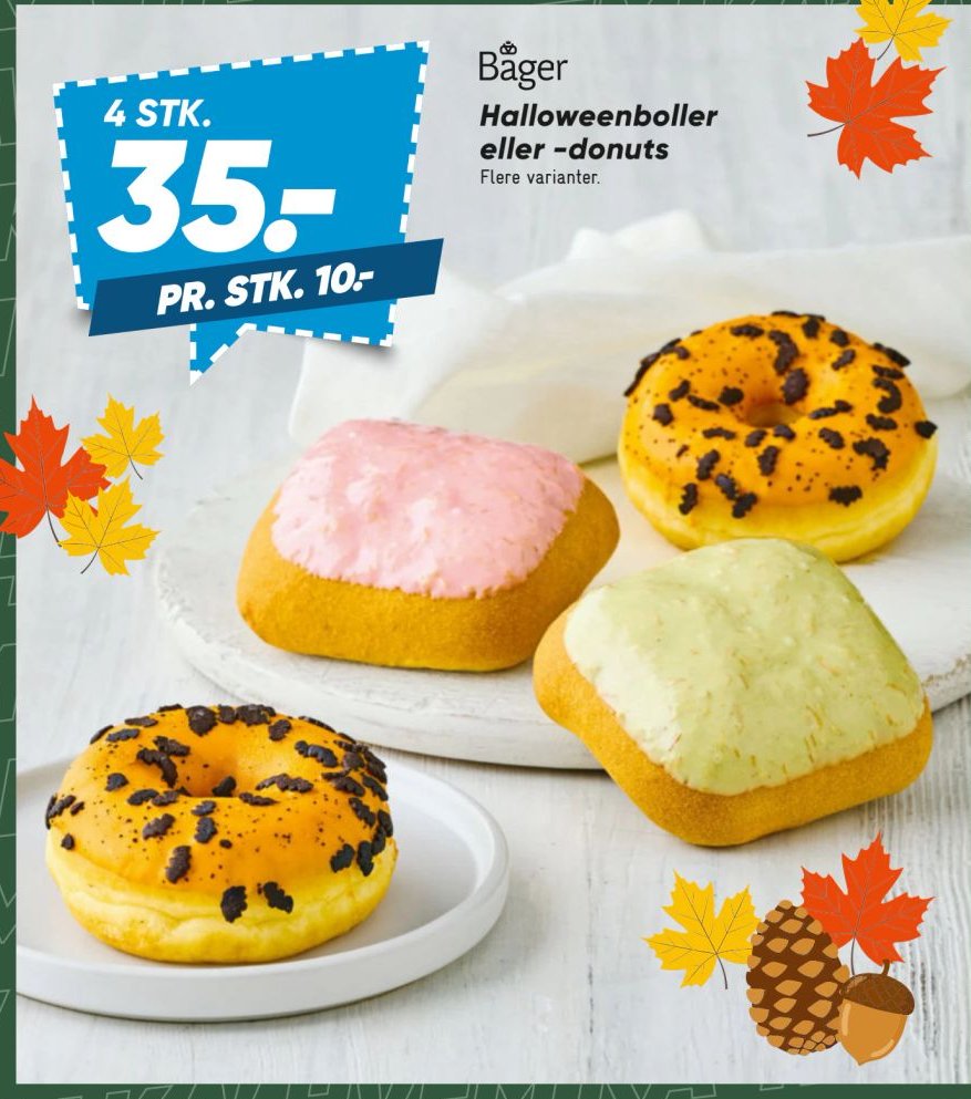 Bager Halloweenboller eller -donuts Flere varianter. – Bilka