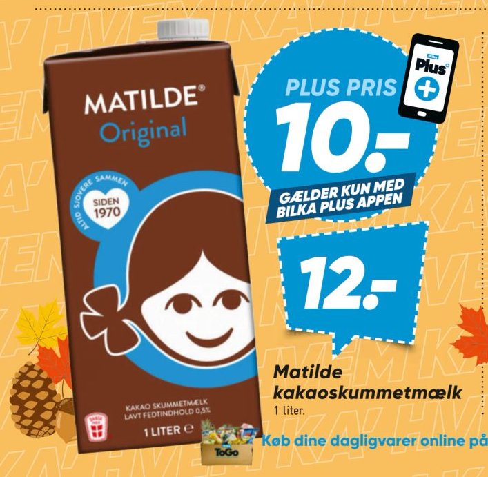 Matilde kakaoskummetmælk 1 liter – Bilka