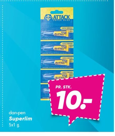 dan-pen Superlim 5x1 g. – Bilka