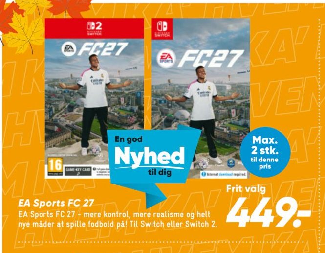 EA Sports FC 27 - Til Switch eller Switch 2 – Bilka