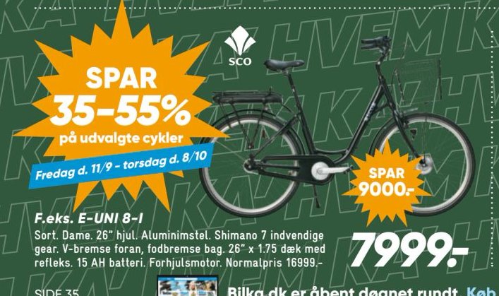 F.eks. E-UNI 8-I – Bilka