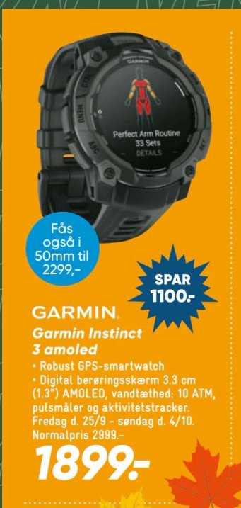 GARMIN Garmin Instinct 3 amoled – Bilka