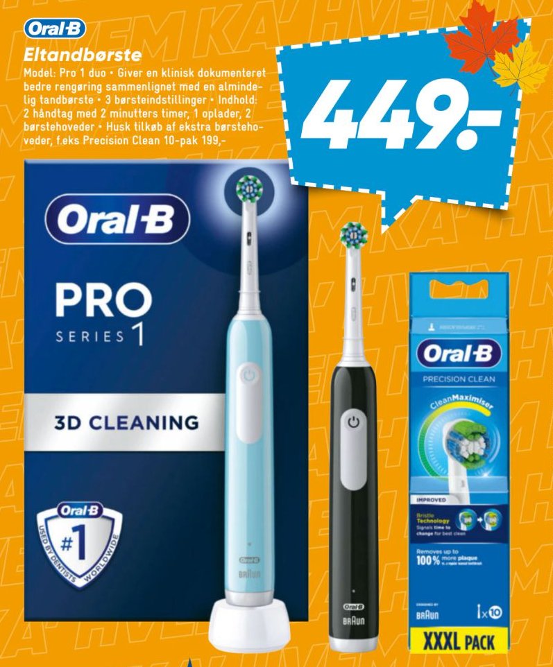 Oral-B Eltandbørste Model: Pro 1 – Bilka