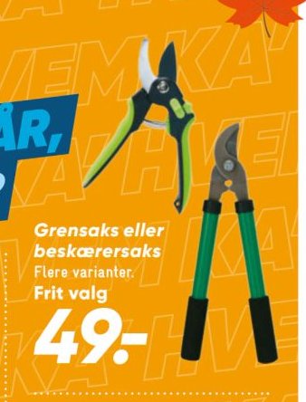 Grensaks eller beskærersaks Flere varianter. Frit valg – Bilka