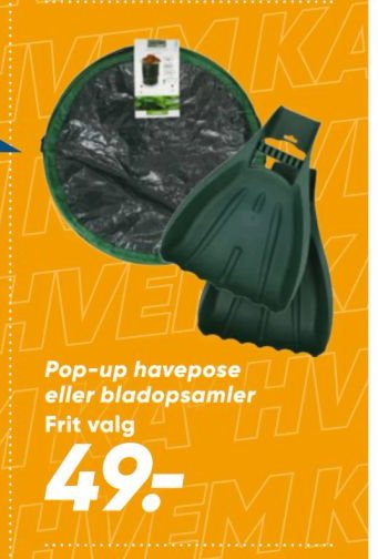 Pop-up havepose eller bladopsamler Frit valg – Bilka