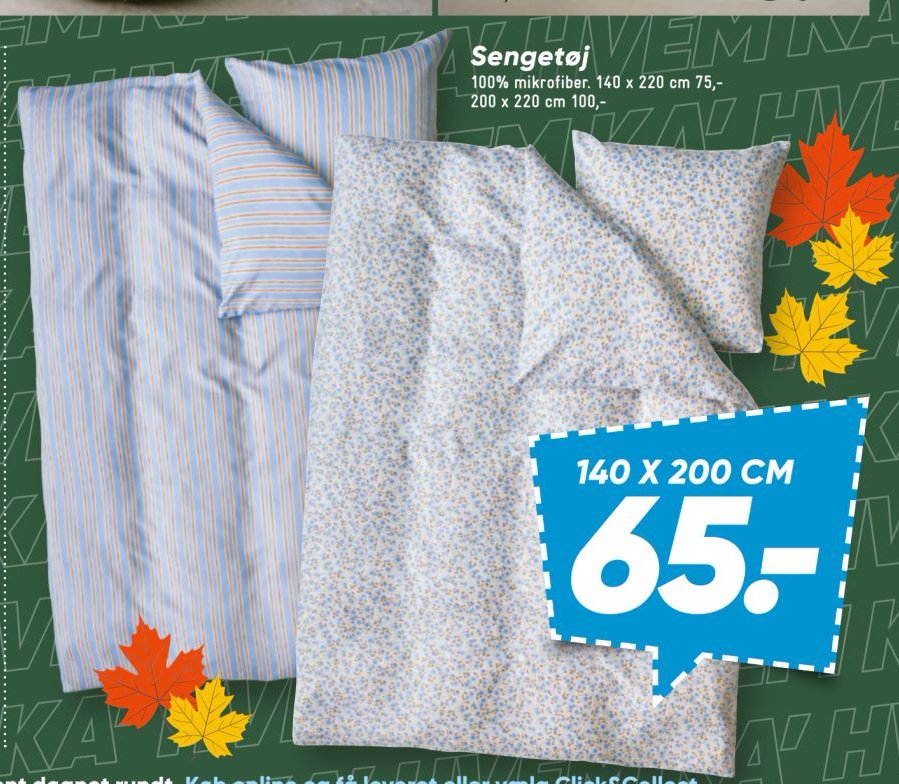 Sengetøj 140 x 200 cm – Bilka