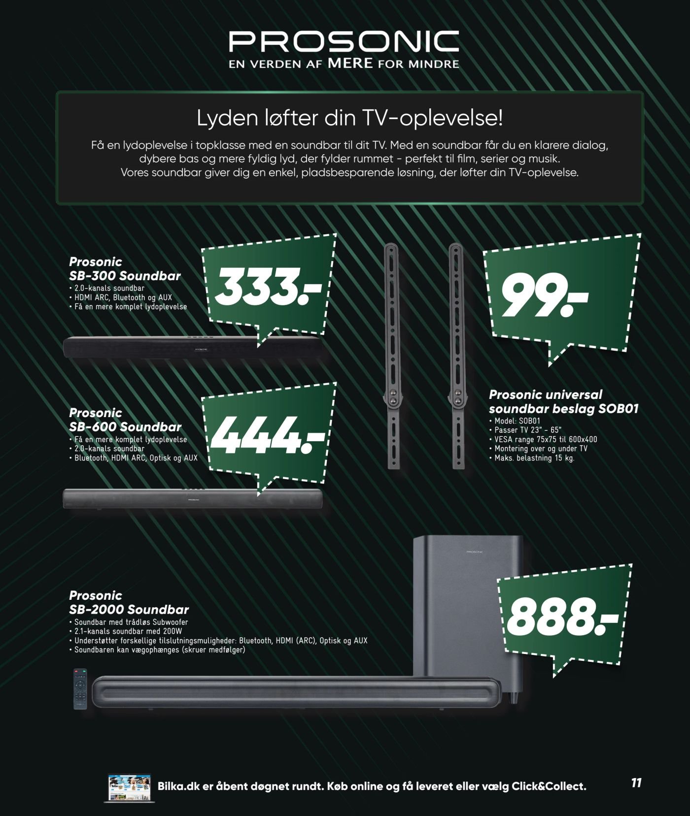 Prosonic SB-300 Soundbar – Bilka