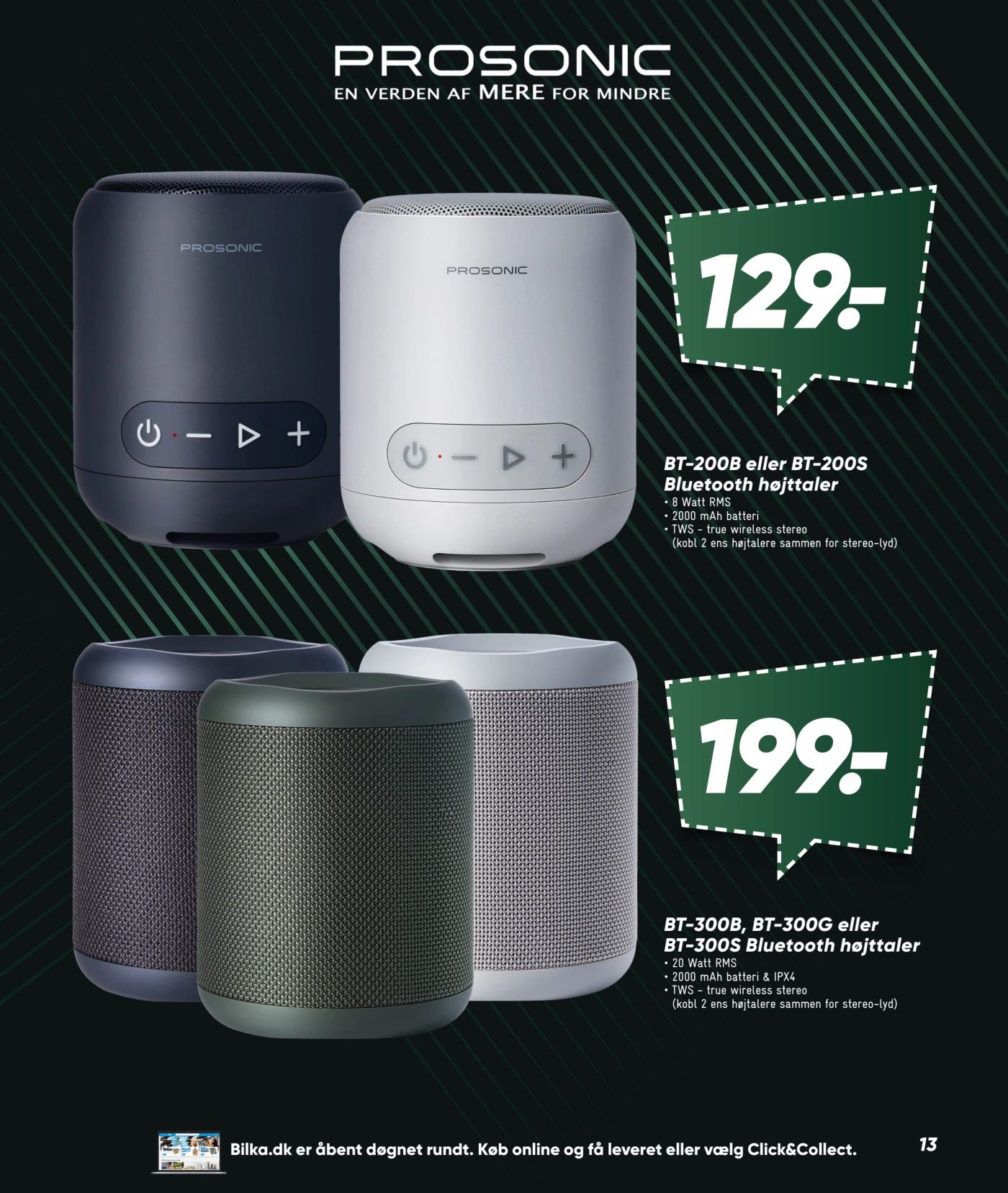 BT-300B, BT-300G eller BT-300S Bluetooth højttaler – Bilka