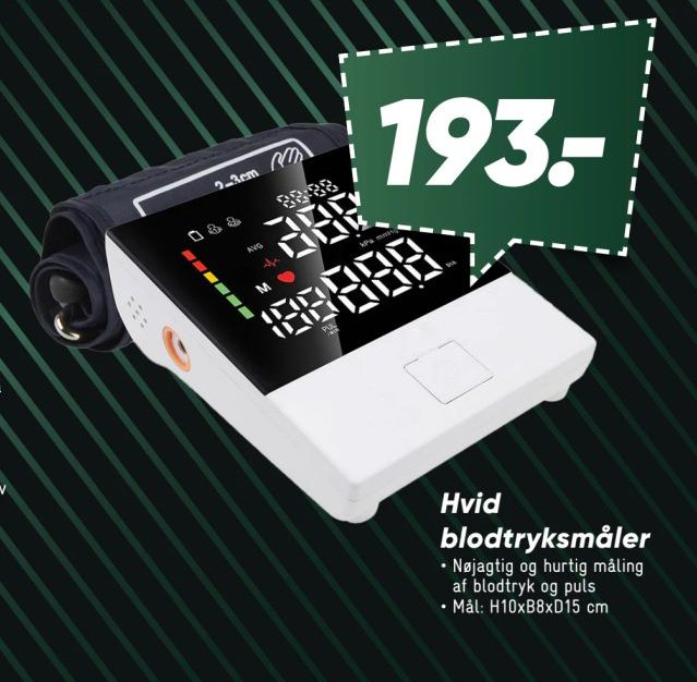 Hvid blodtryksmåler – Bilka