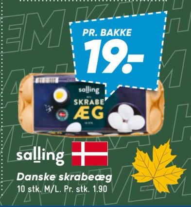 Danske skrabeæg – Bilka