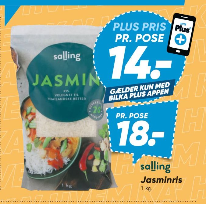 Salling Jasminris 1 kg – Bilka