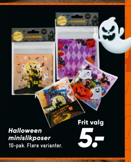 Halloween minislikposer 10-pak. Flere varianter. – Bilka