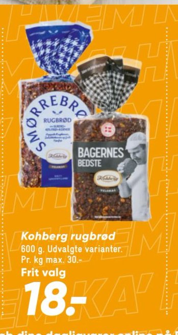 Kohberg rugbrød 600 g. Udvalgte varianter – Bilka