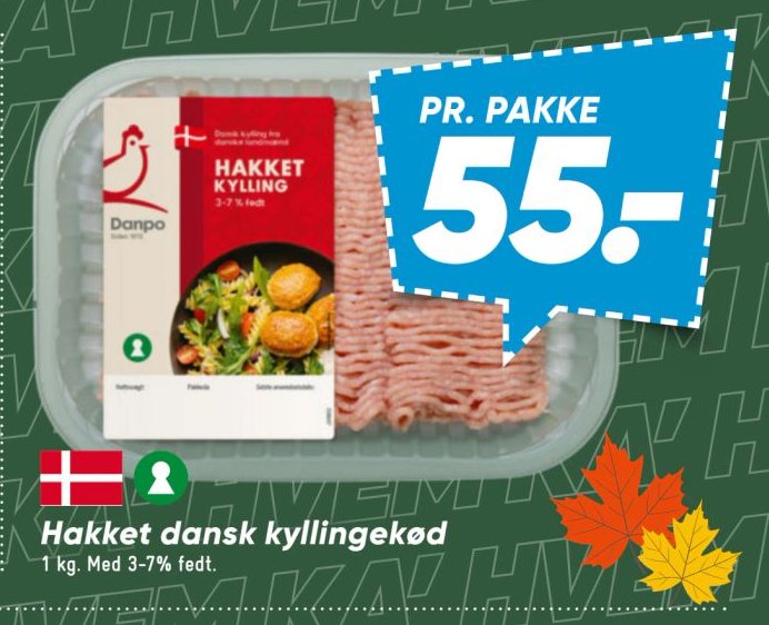 Hakket dansk kyllingekød – Bilka