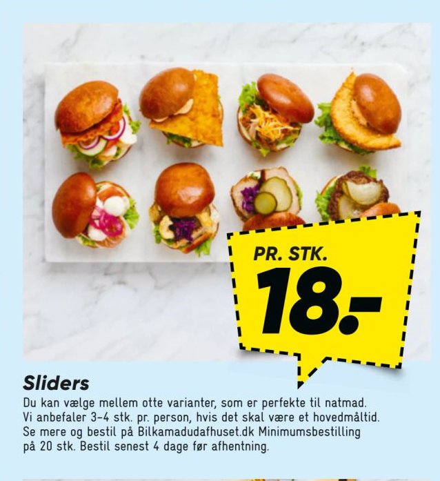 Sliders – Bilka