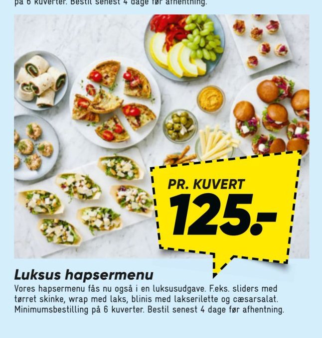 Luksus hapsermenu – Bilka