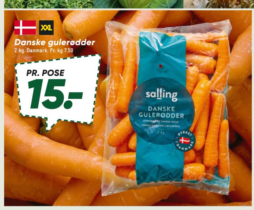 Danske gulerødder – Bilka