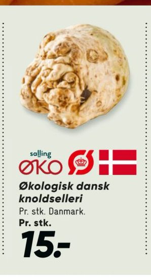 Økologisk dansk knoldselleri – Bilka