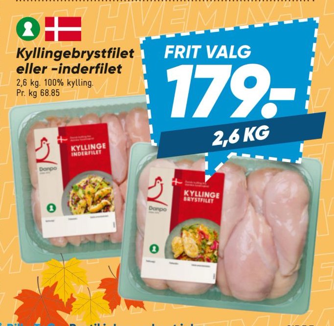 Kyllinge brystfilet eller inderfilet – Bilka