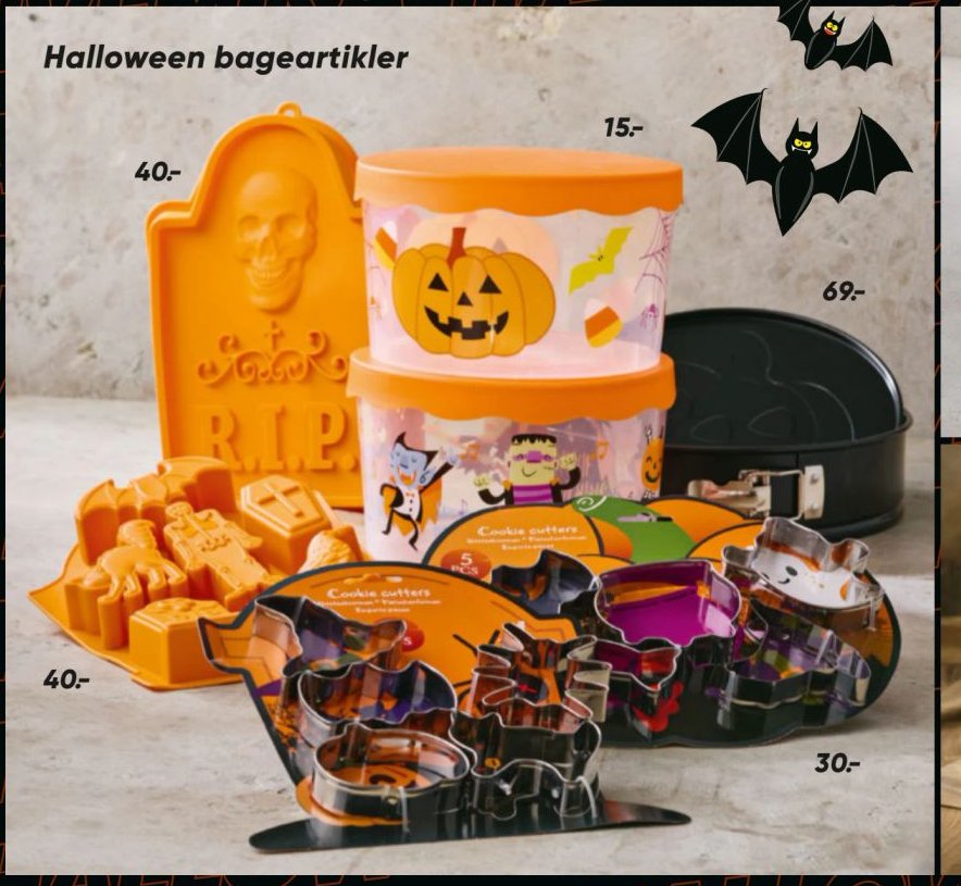 Halloween bageartikler – Bilka