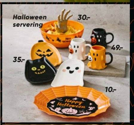 Halloween servering – Bilka