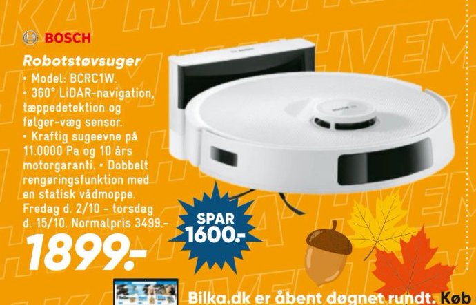 iRobot Robotstøvsuger Model: Roomba CRC1W – Bilka