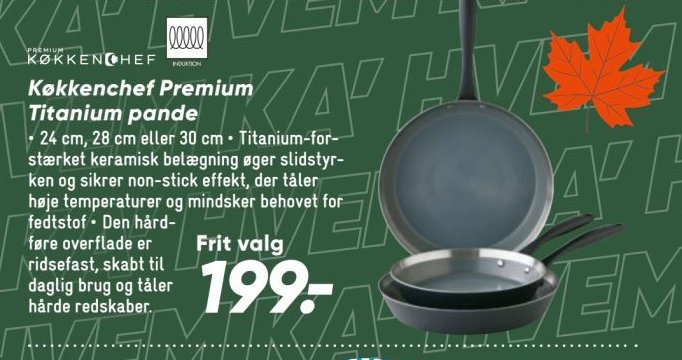 Kokchef Premium Titanium pande – Bilka