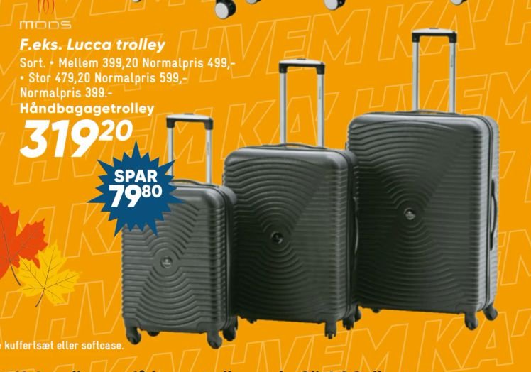 F.eks. Lucia trolley Håndbagagetrolley – Bilka