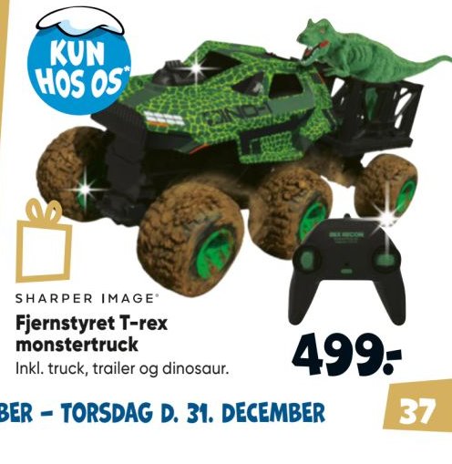 Fjernstyret T-rex monstertruck – Bilka