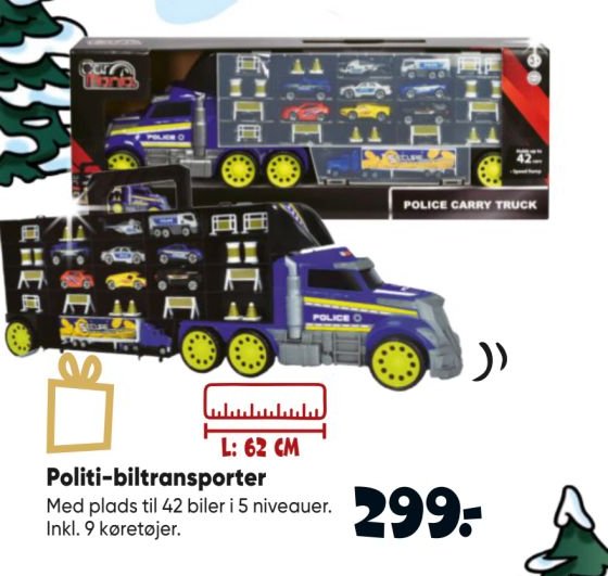 Politi-biltransporter – Bilka
