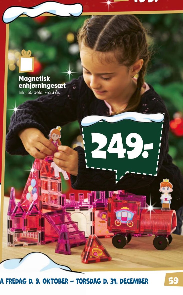Magnetisk enhjørningesæt – Bilka