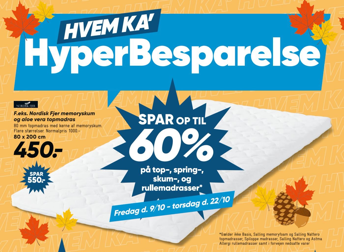 Nordisk Fjer memoryskum og aloe vera topmadras – Bilka