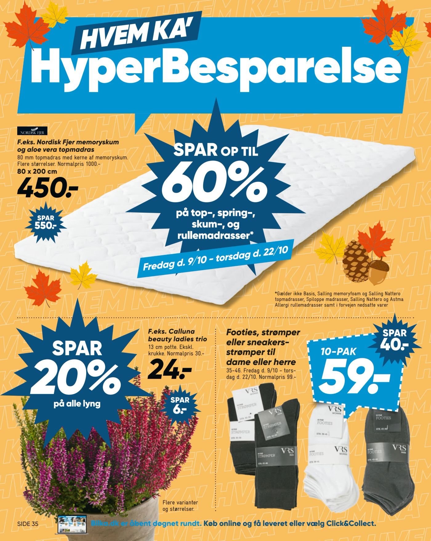 Footies strømper 10-PAK – Bilka