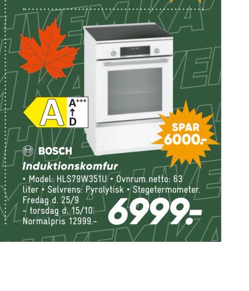 BOSCH Induktionskomfur – Bilka