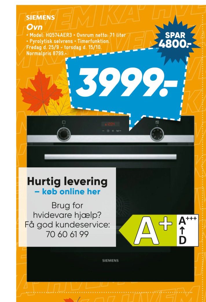 Siemens Ovn – Bilka