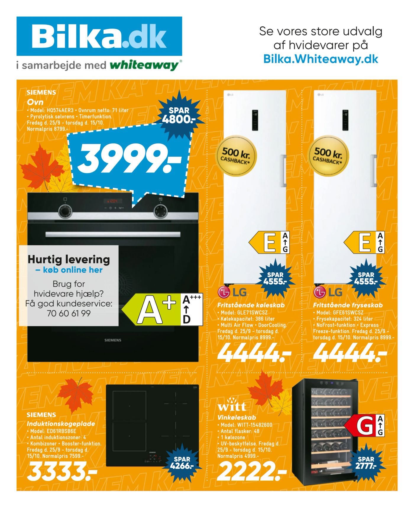 LG Fritstående fryseskab – Bilka