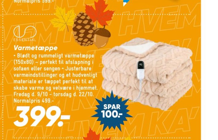 Varmetæppe – Bilka