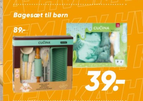 Bagesæt til børn – Bilka