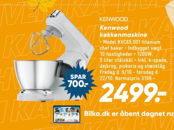 Kenwood køkkenmaskine – Bilka