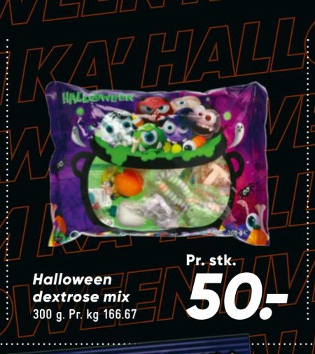 Halloween dextrose mix – Bilka