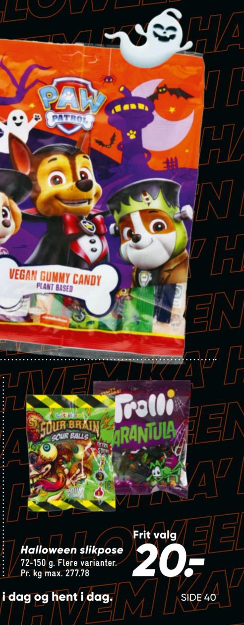 Halloween slikpose – Bilka