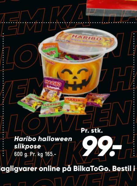 Haribo halloween slikpose – Bilka