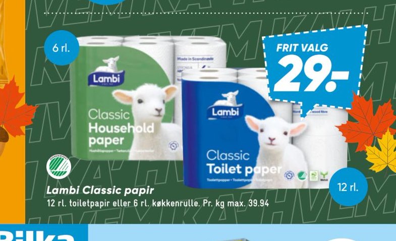 Lambi Classic papir – Bilka