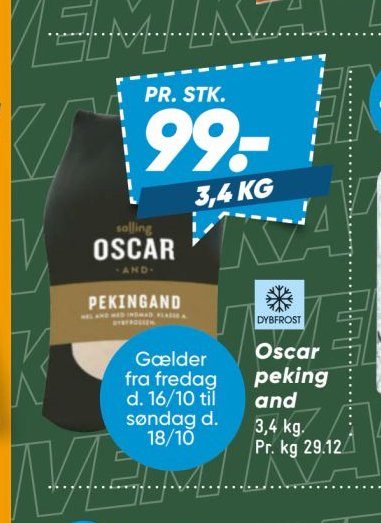 Oscar peking and – Bilka