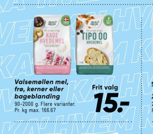 Valsemøllen mel, frø, kerner eller bageblanding – Bilka