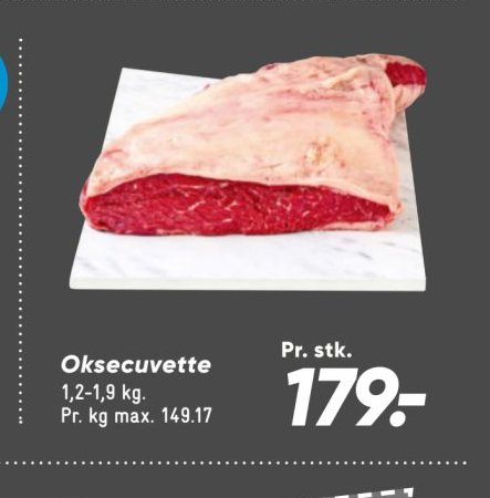 Oksecuvette – Bilka
