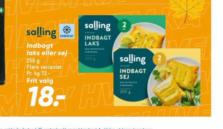 Indbagt laks eller sej – Bilka