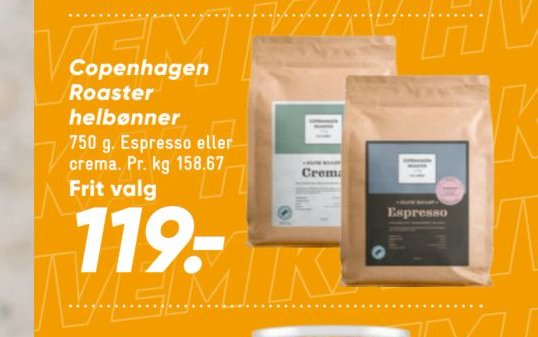 Copenhagen Roaster helbønner – Bilka