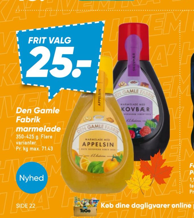 Den Gamle Fabrik marmelade – Bilka